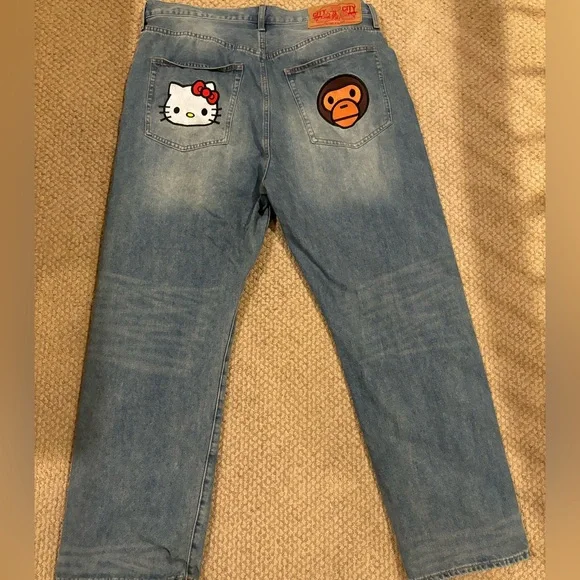 Bape | Jeans | Vintage Y2k Bape Hello Kitty X Baby Milo